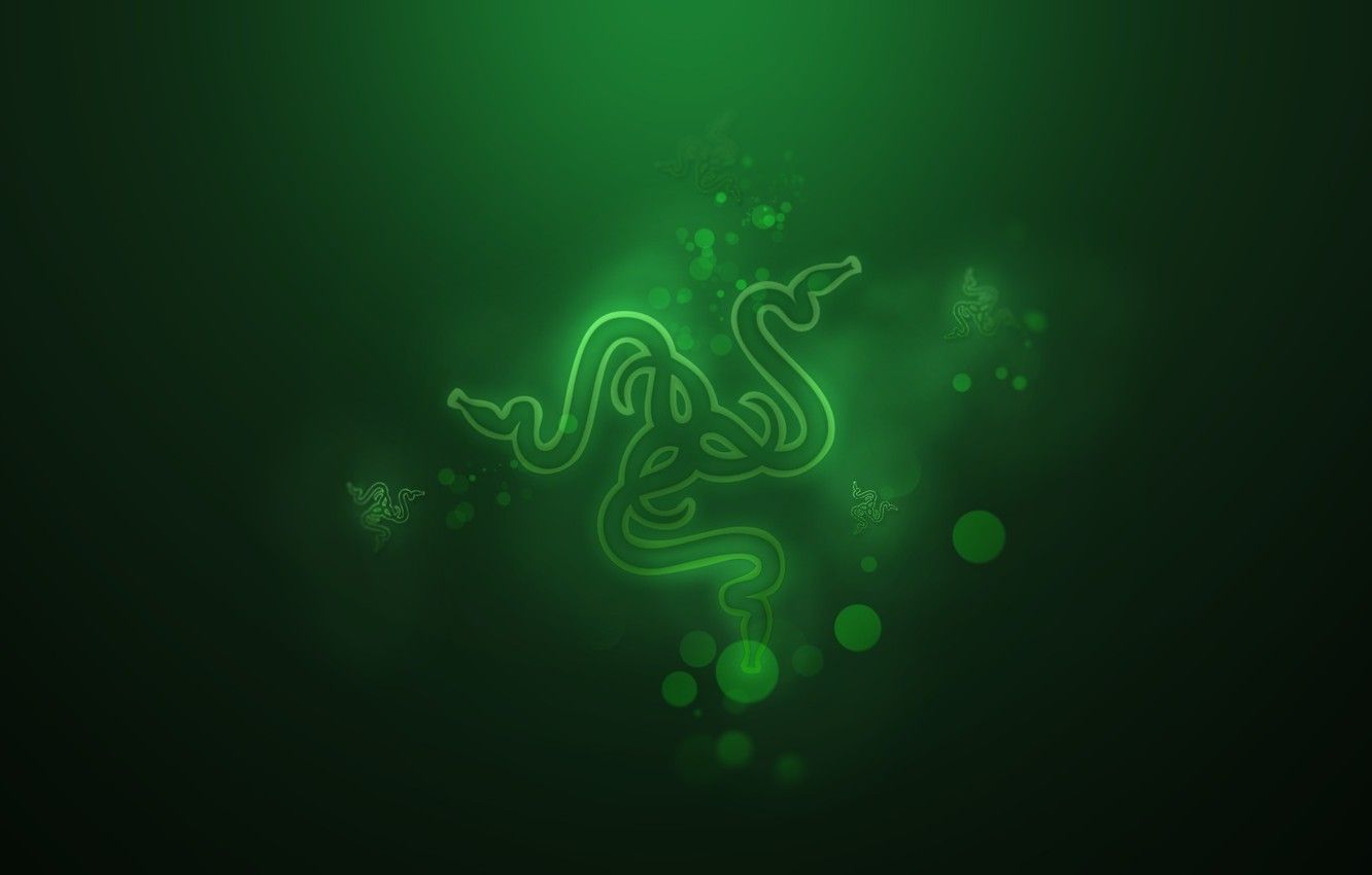 1332x850 Wallpaper Green, Logo, Razer, Hi-Tech, Desktop wallpaper images