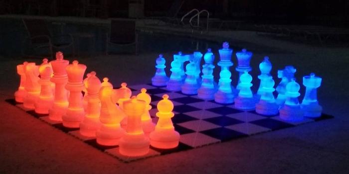 1024x768 MegaChess 25 Inch Plastic Light-up LED Giant Chess Set | MegaChess