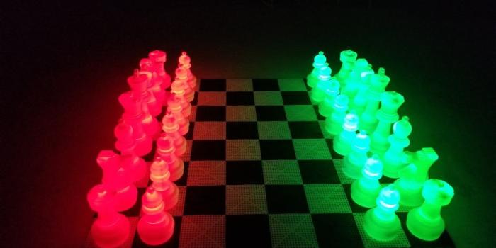 1024x768 MegaChess 25 Inch Plastic Light-up LED Giant Chess Set | MegaChess