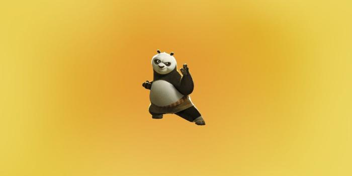 1332x850 Wallpaper minimal, pose, kungfu, panda images for desktop, section