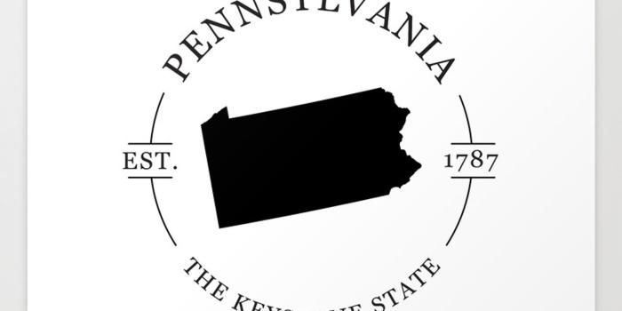 1500x1500 Pennsylvania - The Keystone State Art Print by npdoocy | Society6