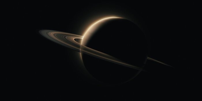 2560x1440 Wallpaper Saturn, Black, Dark background, HD, 4K, Space, #17378