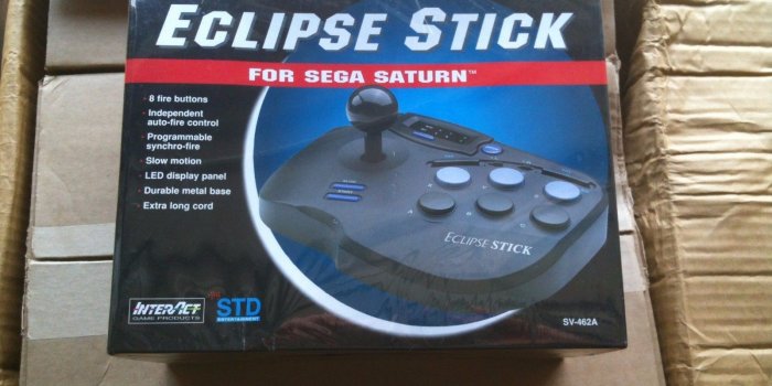 1600x1200 Sega Saturn Eclipse Stick Arcade Joystick Controller Black Box