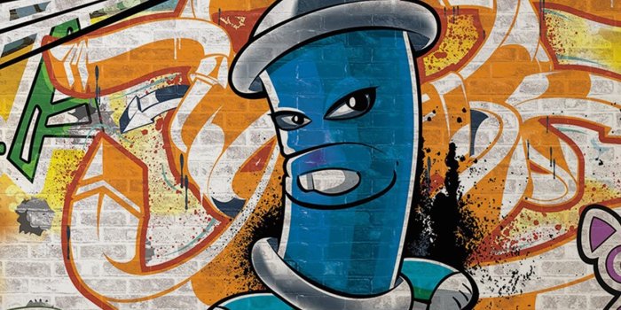 1263x1263 Cool Graffiti Spray Can 4 Wallpaper Mural - - Amazon.com