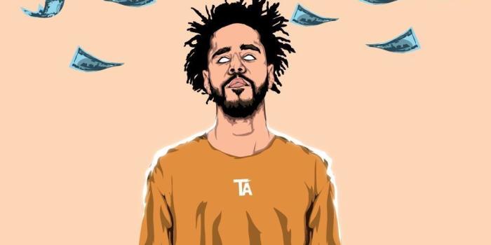 1000x1000 Iphone J Cole Cartoon Wallpaper