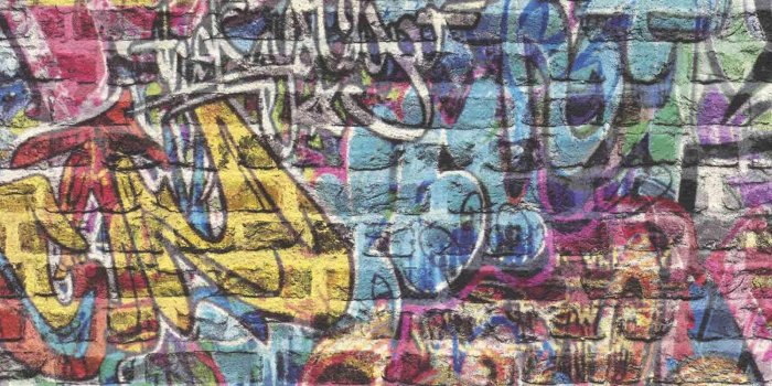 1600x1600 3D Effect Brick Wall Graffiti Wallpaper Spray Paint Teen Kids Boys