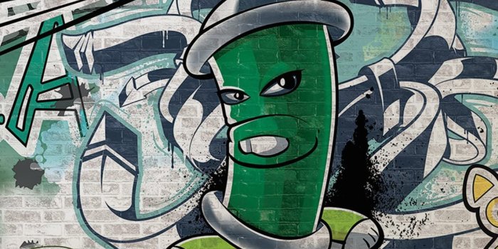 1263x1263 Cool Graffiti Spray Can 2 Wallpaper Mural - - Amazon.com