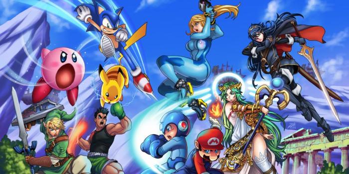 1146x700 Kirby link (zelda) pikachu samus aran sonic sonic the hedgehog