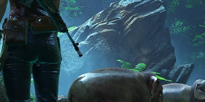 1080x1920 Download 1080x1920 Uncharted: The Lost Legacy, Elephants, Water