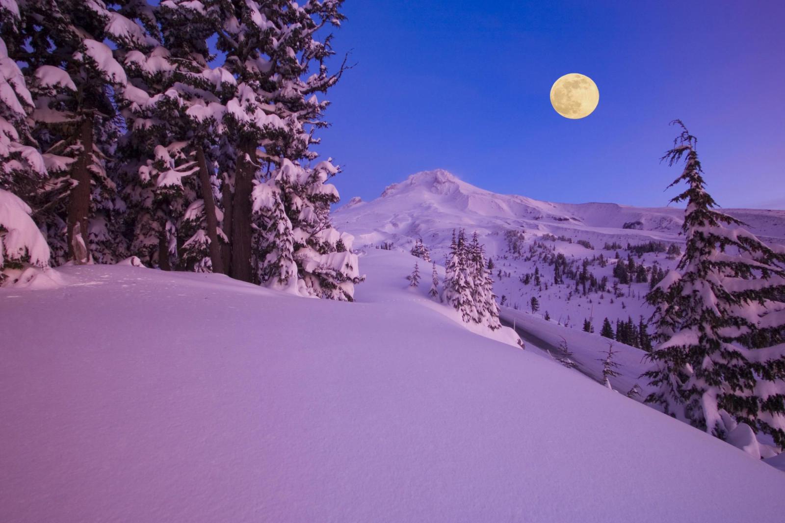 2000x1333 Full Moon At Winter Wallpaper (4432) - Wallpaperesque