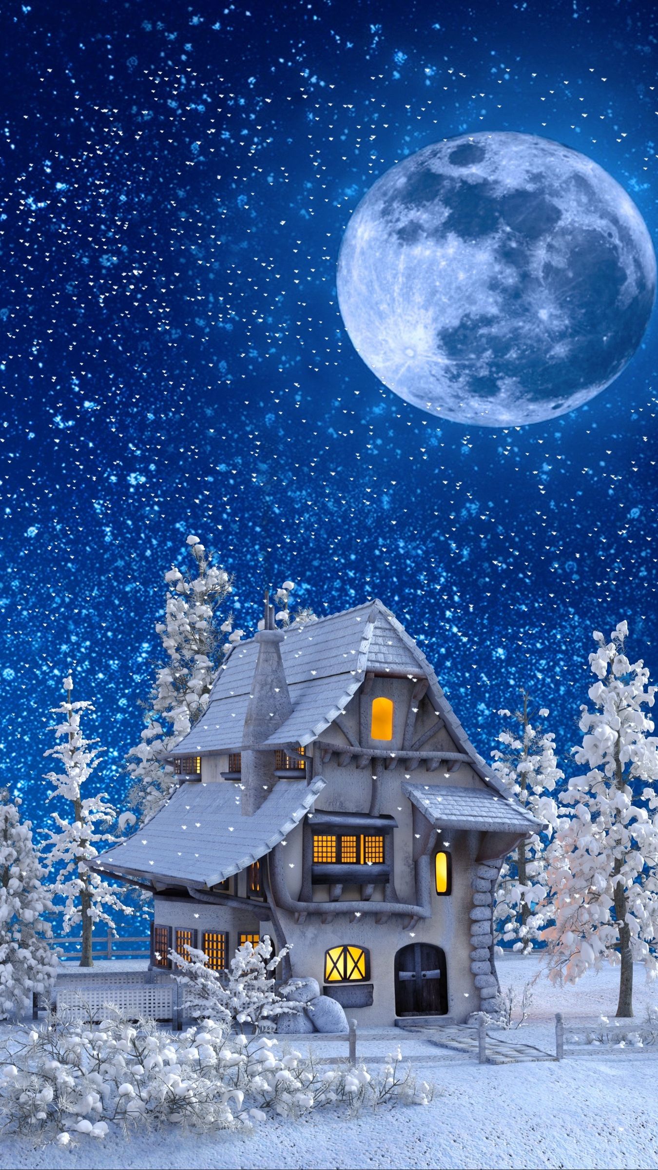 1350x2400 Snow Moon Wallpapers posted by Sarah Tremblay