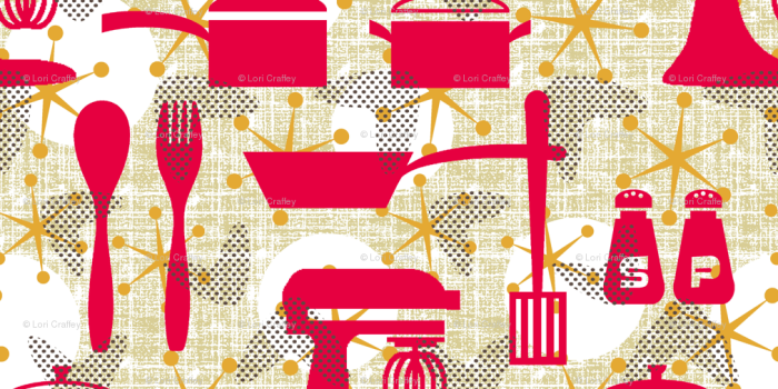 1012x1012 Free download Retro Kitchen Fabric Really retro kitchen [1012x1012