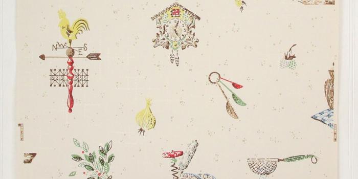 1411x2048 1950s Vintage Wallpaper Red and Yellow Kitchen - Rosie's Vintage