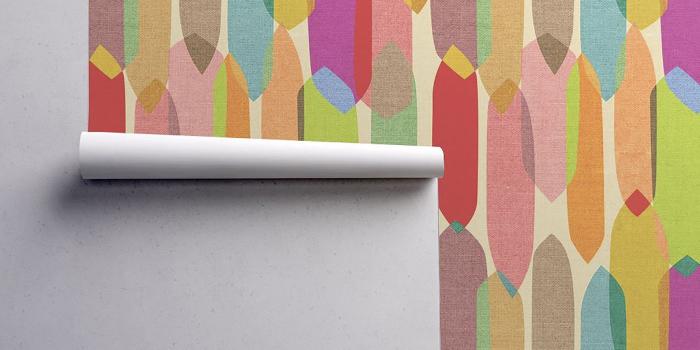 1400x1400 Midcentury modern wallpaper lets you live out your 1950s dreams