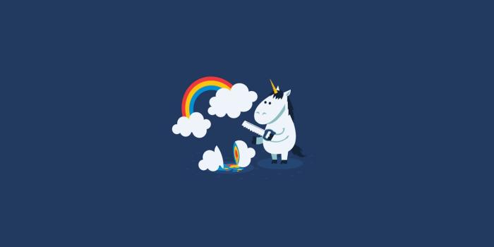 1366x768 Funny Unicorn Wallpaper - Desktop Wallpaper Minimalist Unicorn