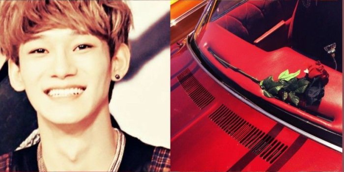 823x1235 EXO Chen Red Aesthetic Wallpaper | Wallpaper ponsel