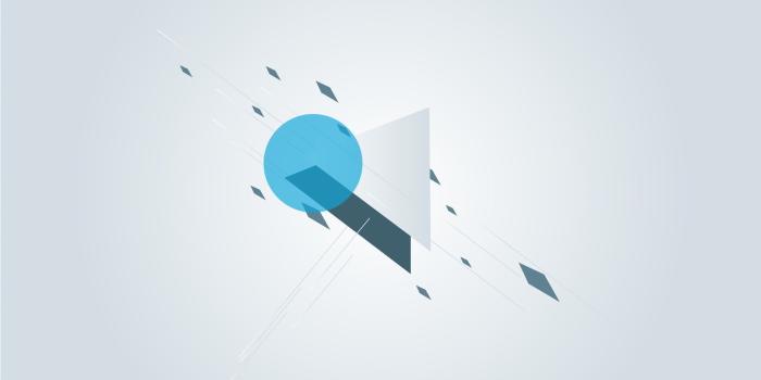 1920x1080 Round blue and white triangular logo, vector, graphic design