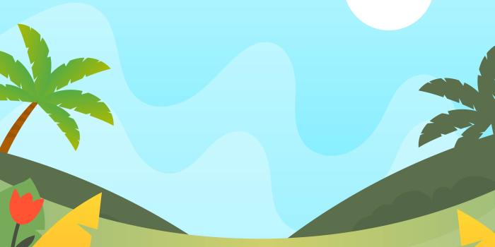 2800x2800 Flat Simple Spring Landscape Vector Wallpaper - Download Free
