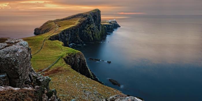 3840x2160 4K Scottish Cliffs Wallpaper HD