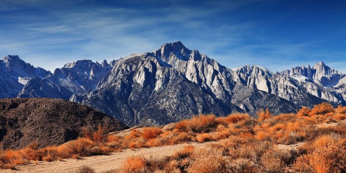 1920x1200 Mountains, Bushes, Height, Grass, Faded, Autumn, Midday, HD