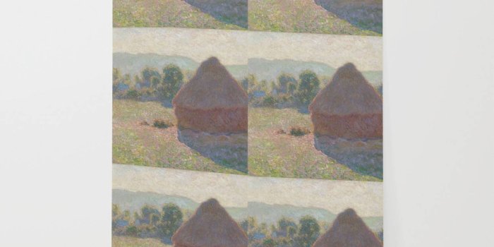 1500x1500 Haystacks, midday by Claude Monet Wallpaper by artmasters | Society6