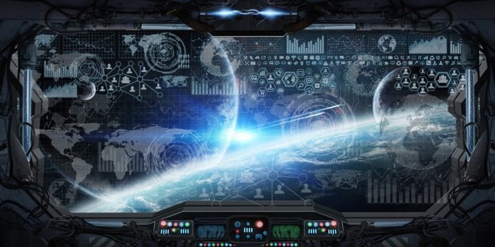 1332x850 Wallpaper space, window, control panel images for desktop, section