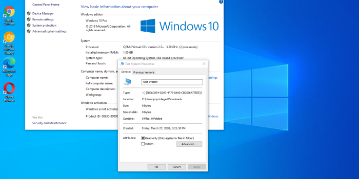 1440x900 Control Panel isn't dead yet—but the System applet is looking