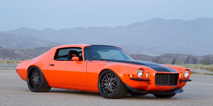 4200x2800 1973 Chevrolet Chevy Camaro Hot Street Rod Muscle Orange USA