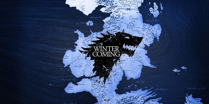 1920x1080 Winter Coming text overlay, Game of Thrones, map, Westeros