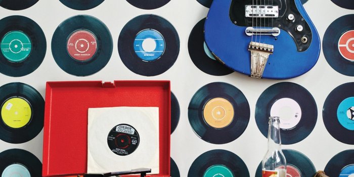 1430x1951 Sevens vinyl record wallpaper by Ella Doran