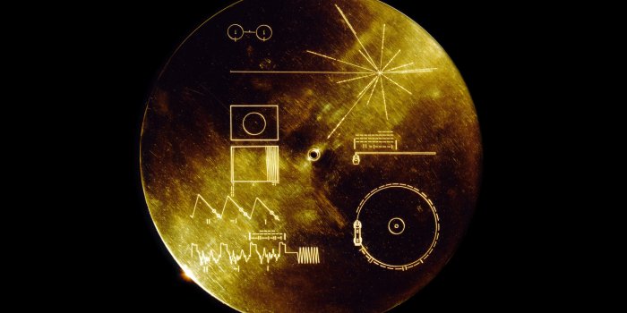 3911x2200 discs, Gold, Space, Voyager Golden Record, Sound of the earth