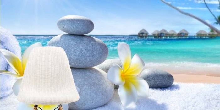 1000x1000 Flowers & Pebbles Wall Mural Tropical Beach Photo Wallpaper Spa