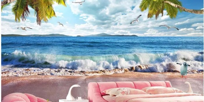 1032x838 WDBH 3d Wallpaper Custom Photo Beach Spray Hawaii Seascape View