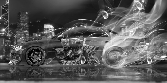 3840x2160 Toyota Mark2 JZX90 JDM Tuning Epic Samurai City Smoke Drift Car