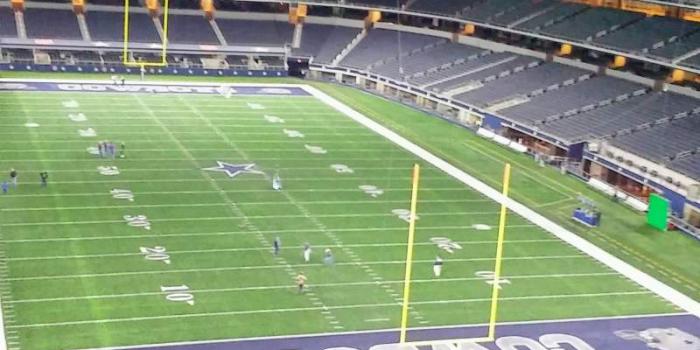 800x1422 AT&T Stadium, section 350, home of Dallas Cowboys