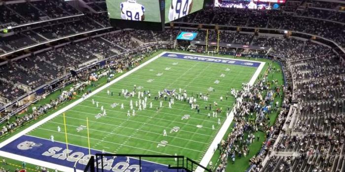 800x1066 AT&T Stadium, section 423, row 14, seat 20 - Dallas Cowboys vs New