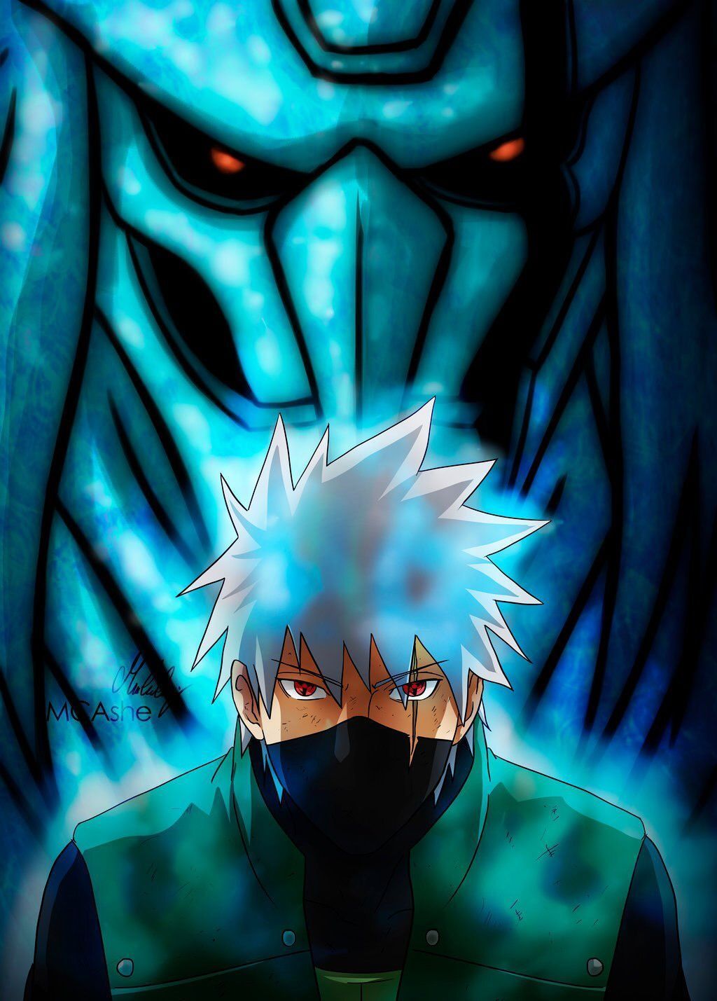 1024x1429 Kakashi Hatake Lightning Blade Wallpaper posted by Christopher Sellers