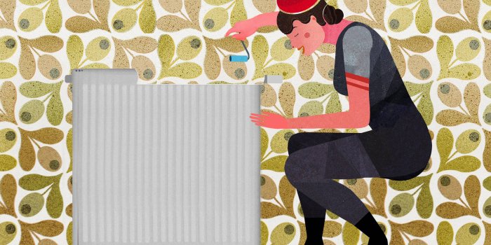2410x1607 How to wallpaper behind radiators | Wallpapering Instructions