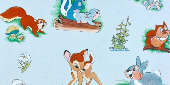 1302x2048 Vintage Kids Bambi Wallpaper - Vintage Wallpapers