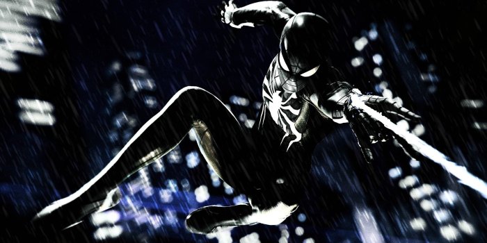 2560x1440 Spider-Man PS4 Black Suit Wallpaper [2560x1440] : wallpapers