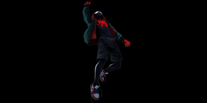 3554x1999 Download Spider-Man Into the Spider-Verse Black UltraHD Wallpaper