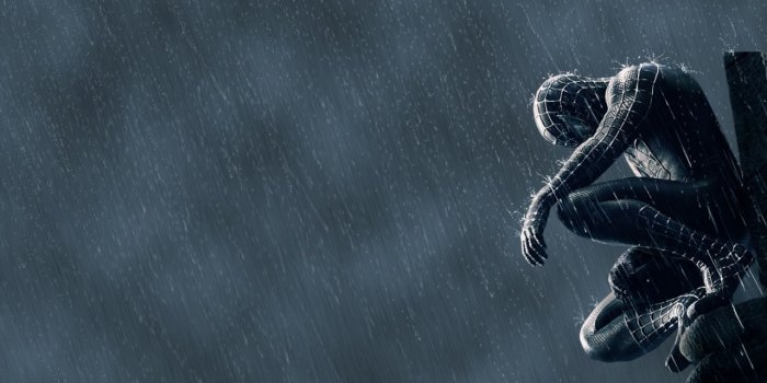 1280x800 Movie Wallpapers and Subtitles: Wallpaper of Spiderman in Black