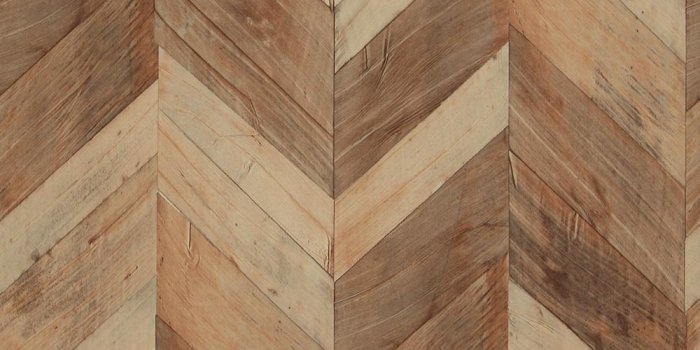 1000x1000 Walls Republic Wood Weathered Herringbone Grey and Beige Wallpaper