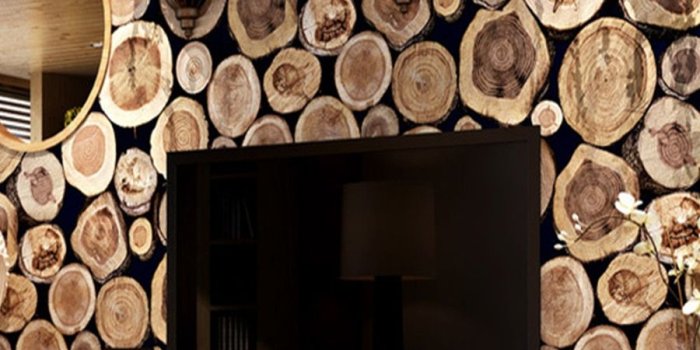 900x1200 Buy Decorative Wallpaper Wood Grain Stakes Pattern Cafe Shop