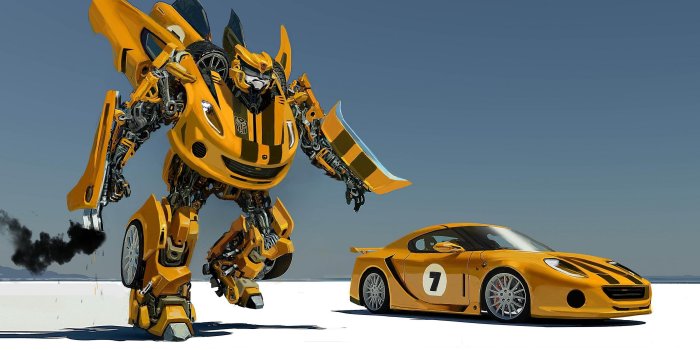 3200x2200 Bumblebee robot and car wallpaper HD wallpaper | Wallpaper Flare