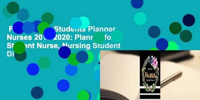 1920x1080 Full E-book Students Planner Nurses 2019-2020: Planner for Student