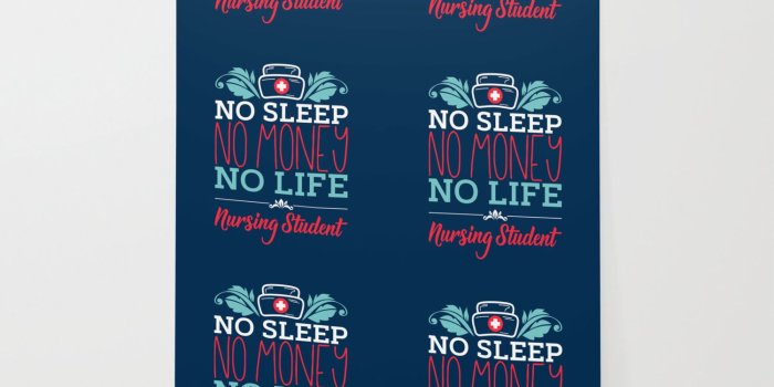 1500x1500 No Sleep No Money No Life Nursing Student - Nursing Student Gift