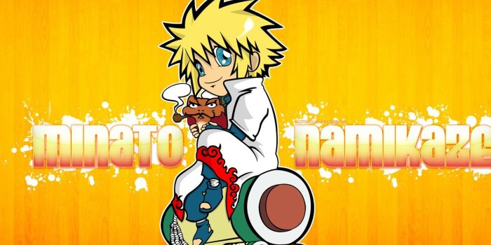 1332x850 Wallpaper tube, blue eyes, Naruto, toad, yellow background, dad
