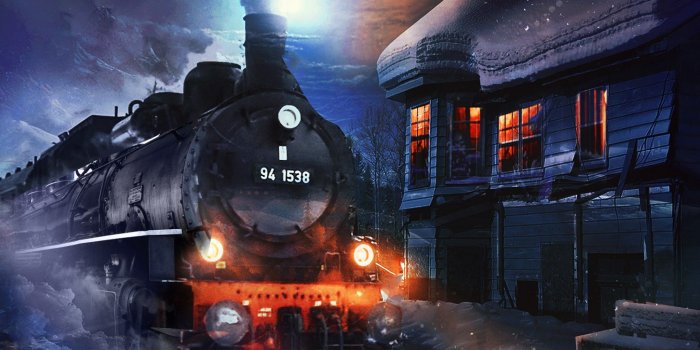 2048x2048 Wallpaper Steam train, Steam locomotive, Night time, HD, Creative