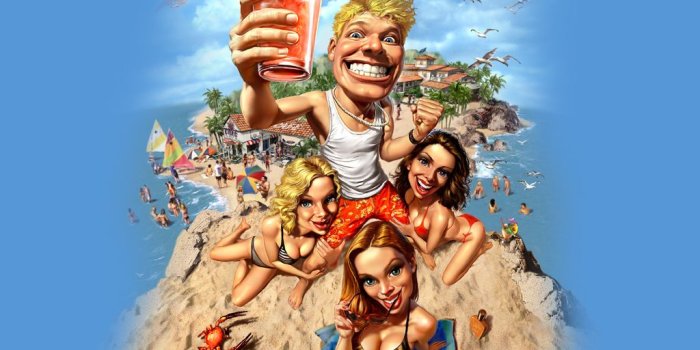 1024x768 Virtual Resort: Spring Break (2002) promotional art - MobyGames